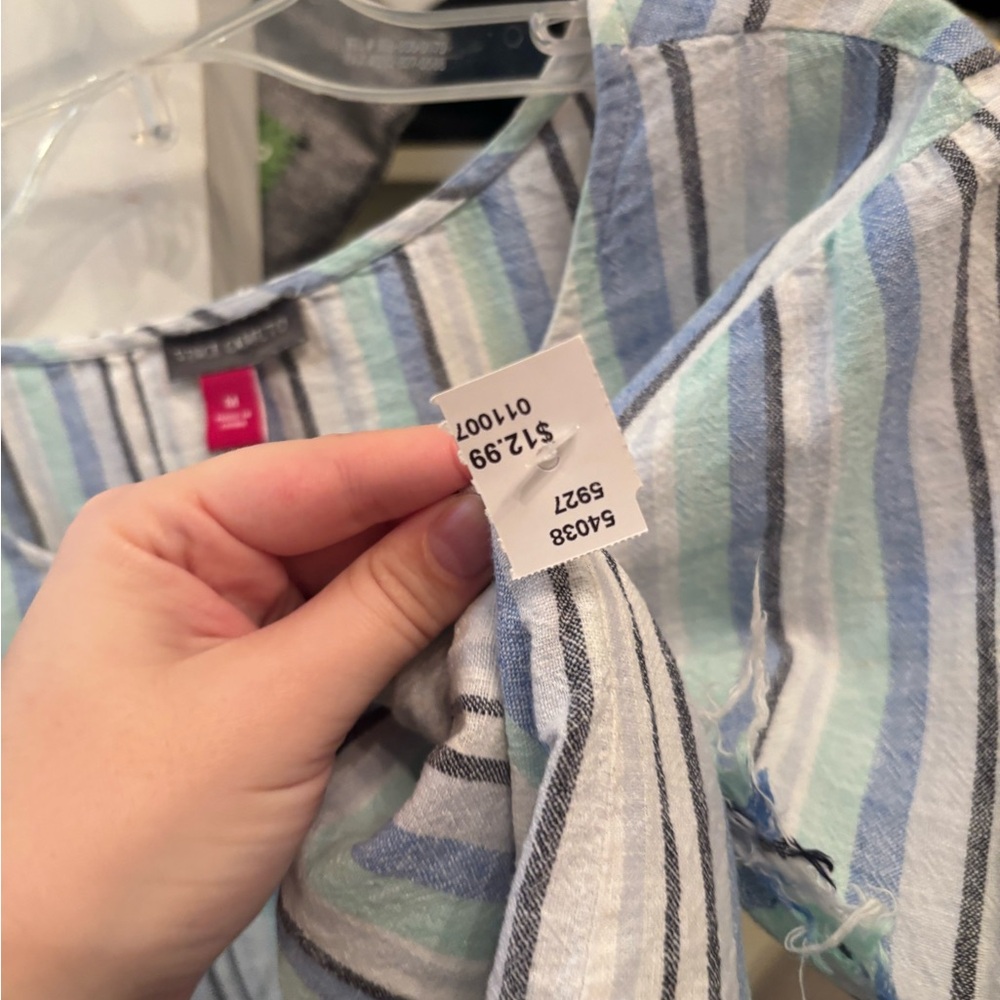 NWT Vince Camuto Linen Blend Short Sleeve - Picture 4 of 4